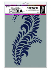 Dina Wakley Media Stencil - Giant Flourish