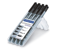 Staedtler Lumocolor permanent Stifte set - Box S-F-M-B