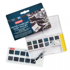 Derwent Tinted Charcoal Paint Pan Set