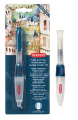 Derwent Push Button Waterbrush Chisel