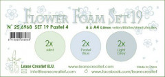 LeCrea Flower Foam Set 19 - Pastel Farben