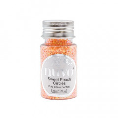 Nuvo Pure Sheen Confetti - sweet peach circles