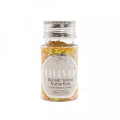 Nuvo Pure Sheen Confetti - sunset yellow butterflies