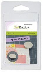 CraftEmotions 2 Power Magnets for magnetic media mat