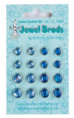 LeCrea - Jewel Brads Dunkelblau + Hellblau