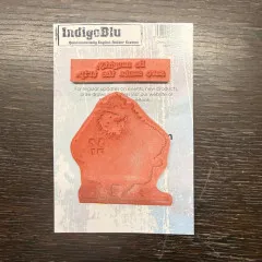 Ungemountete Gummistempel des Cheery Santa Sets mit Weihnachtsmann- und Textstempel.