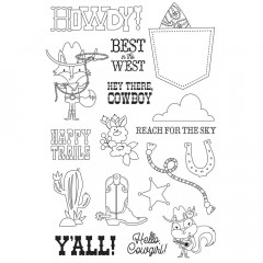 Simple Stories Clear Stamps - Howdy