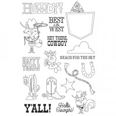 Simple Stories Clear Stamps - Howdy