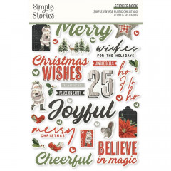 Simple Vintage Sticker Book - Rustic Christmas