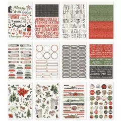 Simple Vintage Sticker Book - Rustic Christmas