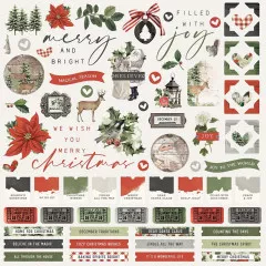 Simple Vintage Rustic Christmas 12x12 Collectors Essential Kit