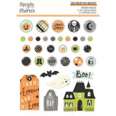 Simple Stories Decorative Brads - Spooky Nights