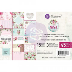 Misty Rose Journaling Cards 4x6