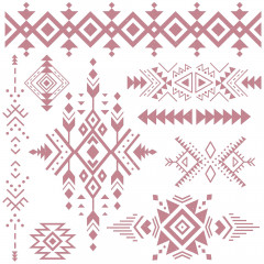 Prima Decor 12x12 Clear Stamps - Tribal Prints