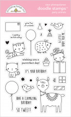 Clear Stamps - Doodle Party Animals Girl