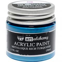 Art Alchemy Metallique Acrylic Paint - Rich Turquoise