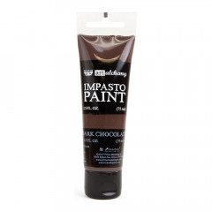 Finnabair Art Alchemy Impasto Paint - Dark Chocolate