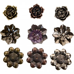 Finnabair Mechanicals Metal Embellishments - Flowers