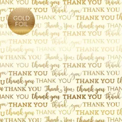 Thank You W/Gold Foil 12x12 Paper Pack