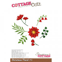 CottageCutz Dies - Christmas Floral 1