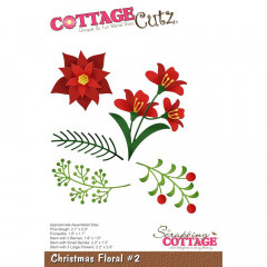 CottageCutz Dies - Christmas Floral 2