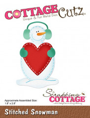 CottageCutz Dies - Stitched Snowman