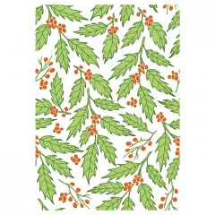 Clear Stamps - Background Layering Festive Holly