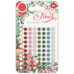 Adhesive Enamel Dots - Noel