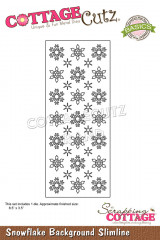 CottageCutz Slimline Dies - Snowflake Background