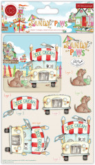 3D Decoupage Set - Sandy Paws