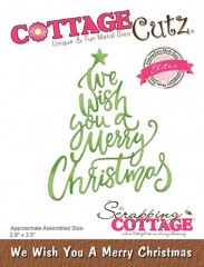 CottageCutz Die - We Wish You A Merry Christmas