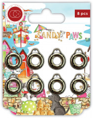 Metal Charms - Sandy Paws Silver Life Rings