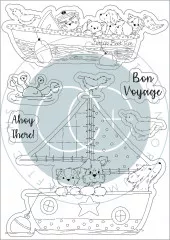 Clear Stamps - Sandy Paws Bon Voyage