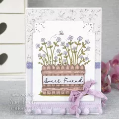 Clear Stamps - Sam Poole Floral Garden Gate