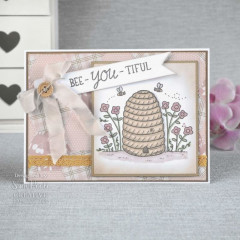 Clear Stamps - Sam Poole Bee-you-tiful Beehive