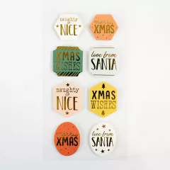 Naughty or Nice Sentiment Toppers