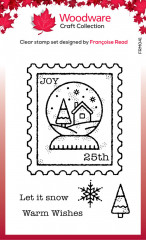 Woodware Clear Stamps - Snow Globe