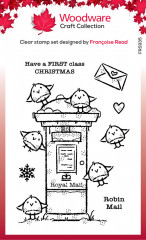 Woodware Clear Stamps - Robin Post