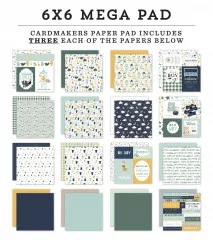 Its A Boy 6x6 Mega Paper Pad