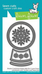 Lawn Fawn Add-On Dies - Shutter Card Snow Globe