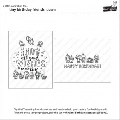 Lawn Fawn Clear Stamps - Tiny Birthday Friends