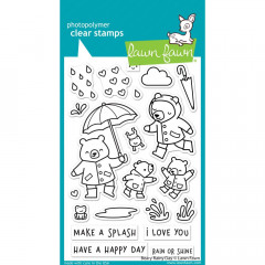 Lawn Fawn Clear Stamps - Beary Rainy Day