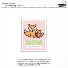 Lawn Cuts Custom Craft Dies - Foxy Family