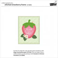 Lawn Cuts Custom Craft Dies - Stitched Strawberry Frame