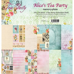 Memory Place Alices Tea Party 12x12 Paper Pack