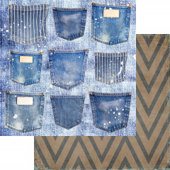 Memory Place Shades of Denim 12x12 Paper Pack