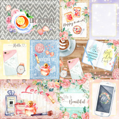 Memory Place Happy Place 12x12 Journaling Cards Paper Pack