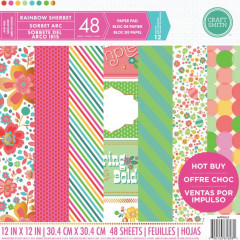 Rainbow Sherbet 12x12 Paper Pad