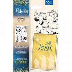 Clear Stamps - Nativity Peace On Earth