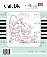 Polkadoodles Die - Delicate Daisy Corner